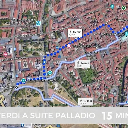 アパート Palladio Centro A 2 Passi Da Piazza Dei Signori Check-in Veloce